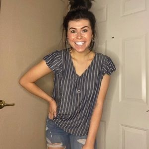 Striped comfy business shirt